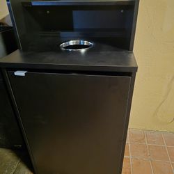 Wood Trash Gabinet For Fast Food 