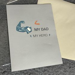 pop up Father’s Day My Hero beach theme card 