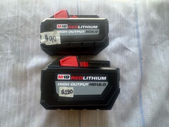 Milwaukee batteries