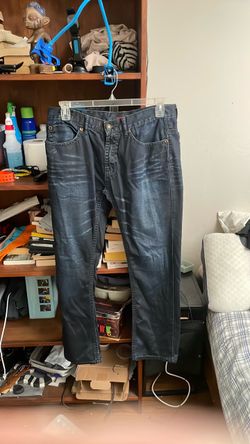 Dark Wash Slim Straight Jeans
