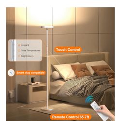 LED Floor Lamp 3600LM Bright 350W Equivalent Torch Floor Lamp 2700K-6500K Stepless Dimming, 