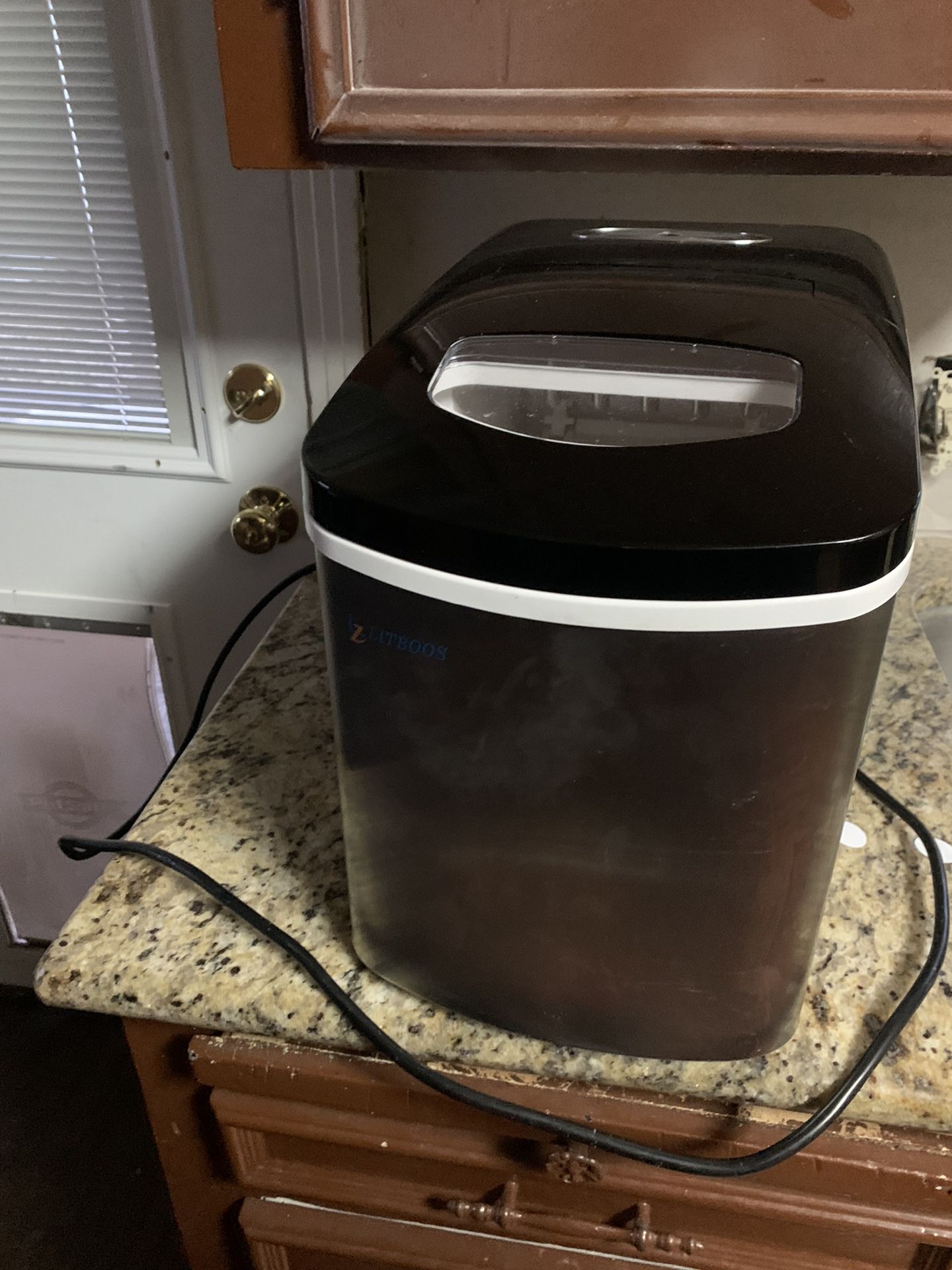 Portable Ice Maker Machine for Countertop, LITBOOS Electric Ice Maker with Scoop and Basket, Stainless Steel