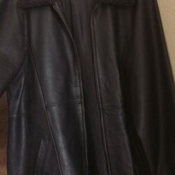Black Leather jacket women’s size 22