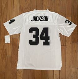 Bo Jackson Raiders White Throwback Men Jersey