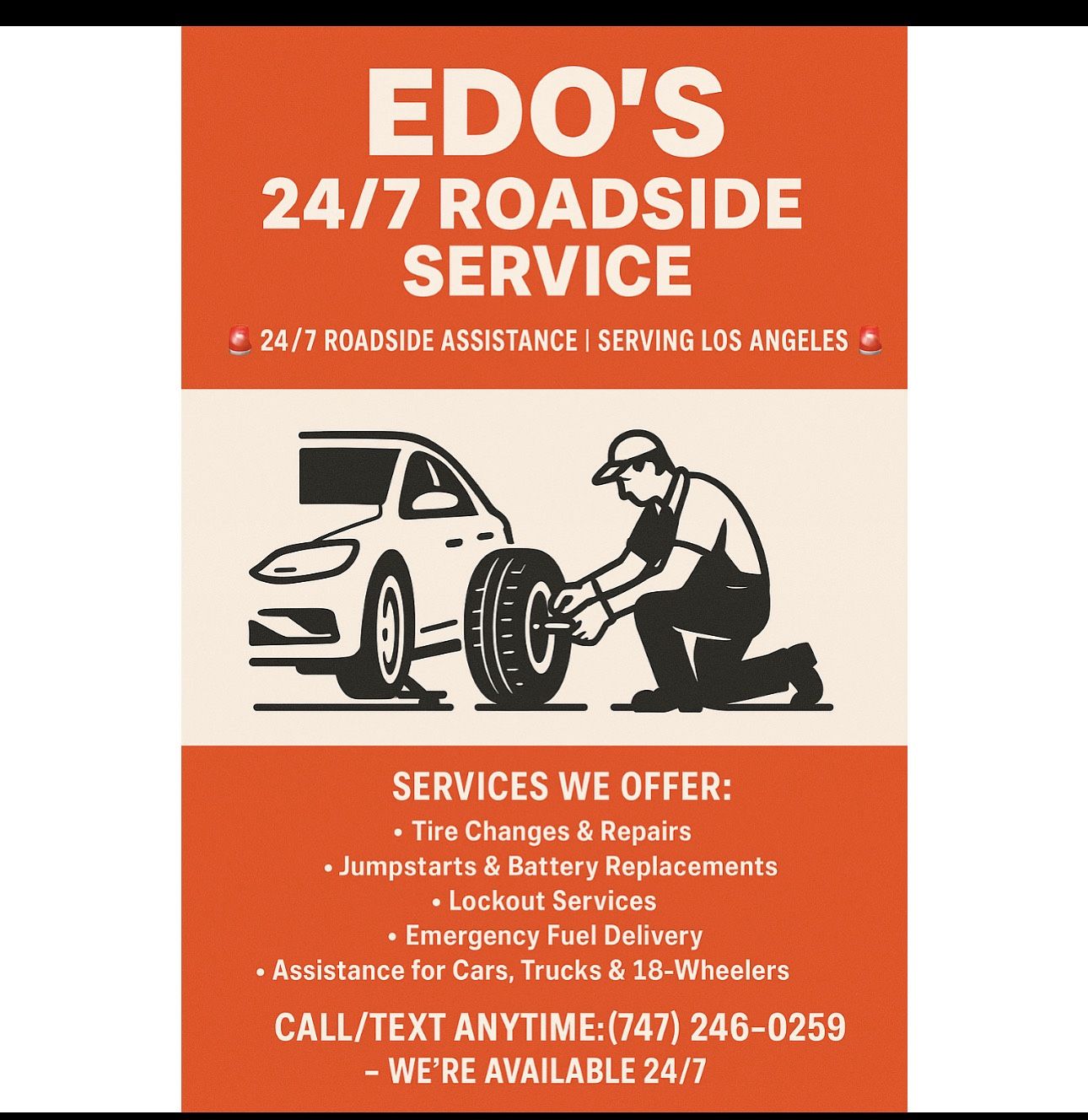 24/7 Roadside Service Los Angeles