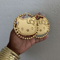 Hello Kitty Large Hoops