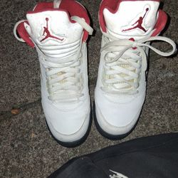 Jordan 5 White & Red