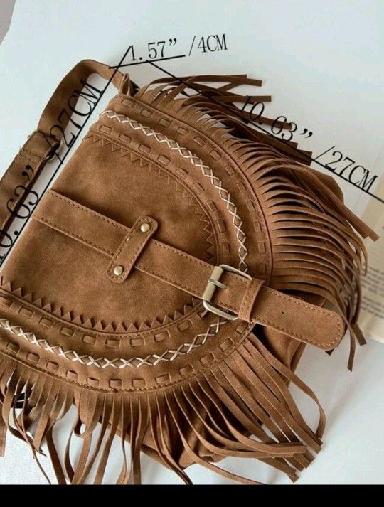 New Fringe Western Style Crossbody Bag