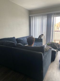 Blue couch