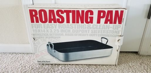 $20 Unused Original Roasting Pan Non-stick 19x14x3.25"Dupont Silverstone