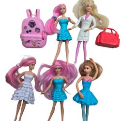 Barbie McDonald's toy dolls includes Barbie  backpack and purse