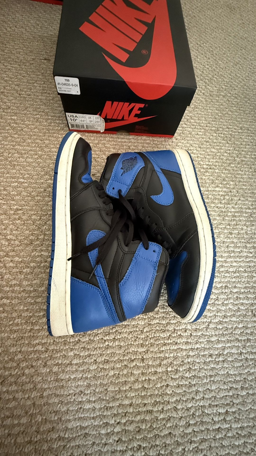 2017 Air Jordan 1 Royal Size 10.5