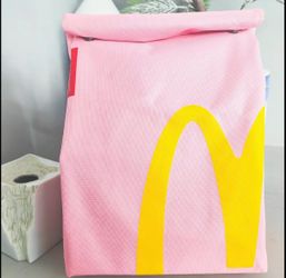 Pink canvas novelty McDonald's backpack