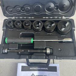 GREENLEE Knock Out Set New Never Used 