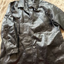 Levi Faux Leather Jacket Vintage Look