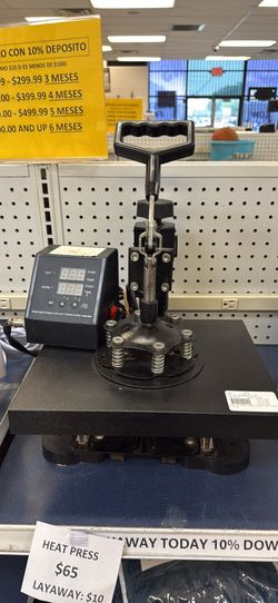 Heat press $10 for layaway