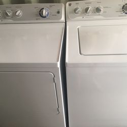 GE WASHER DRYER SET LIKE NEW ELECTRIC SUPER CAPACITY STAINLESS DRUM CAN SELL SEPERATE