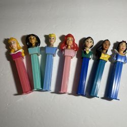 Disney Princess PEZ Dispensers Lot of 7 -Ariel, Mulan, Pocahontas, Snow White...