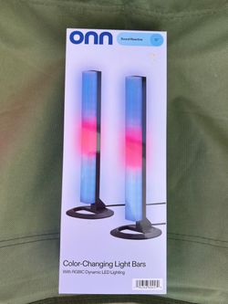ONN 12" Sound Reactive Color-Changing Light Bars