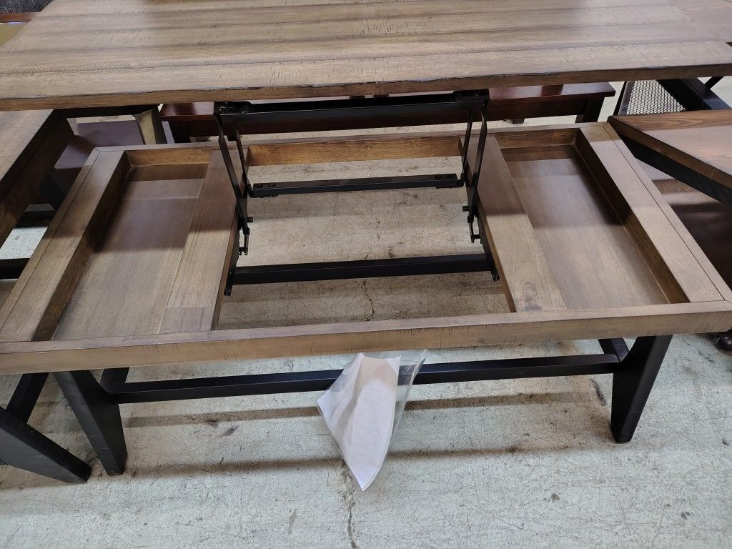 Rustic Style Lift Table!