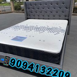 Queen Bed With Supreme Mattress Included!