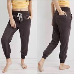 Aerie Ribbed Woven Joggers 