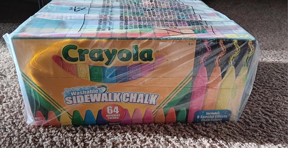 Crayola Sidewalk Washable Chalk 64 ct