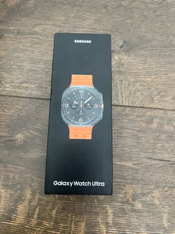 New Sealed Samsung Galaxy Watch Ultra 47MM GPS + LTE in orange band color