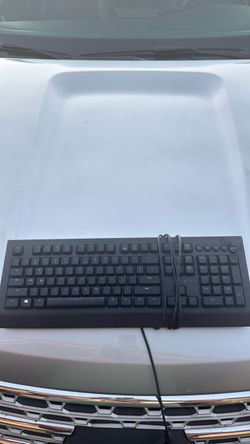 Black Wired Full-Size Desktop Keyboard