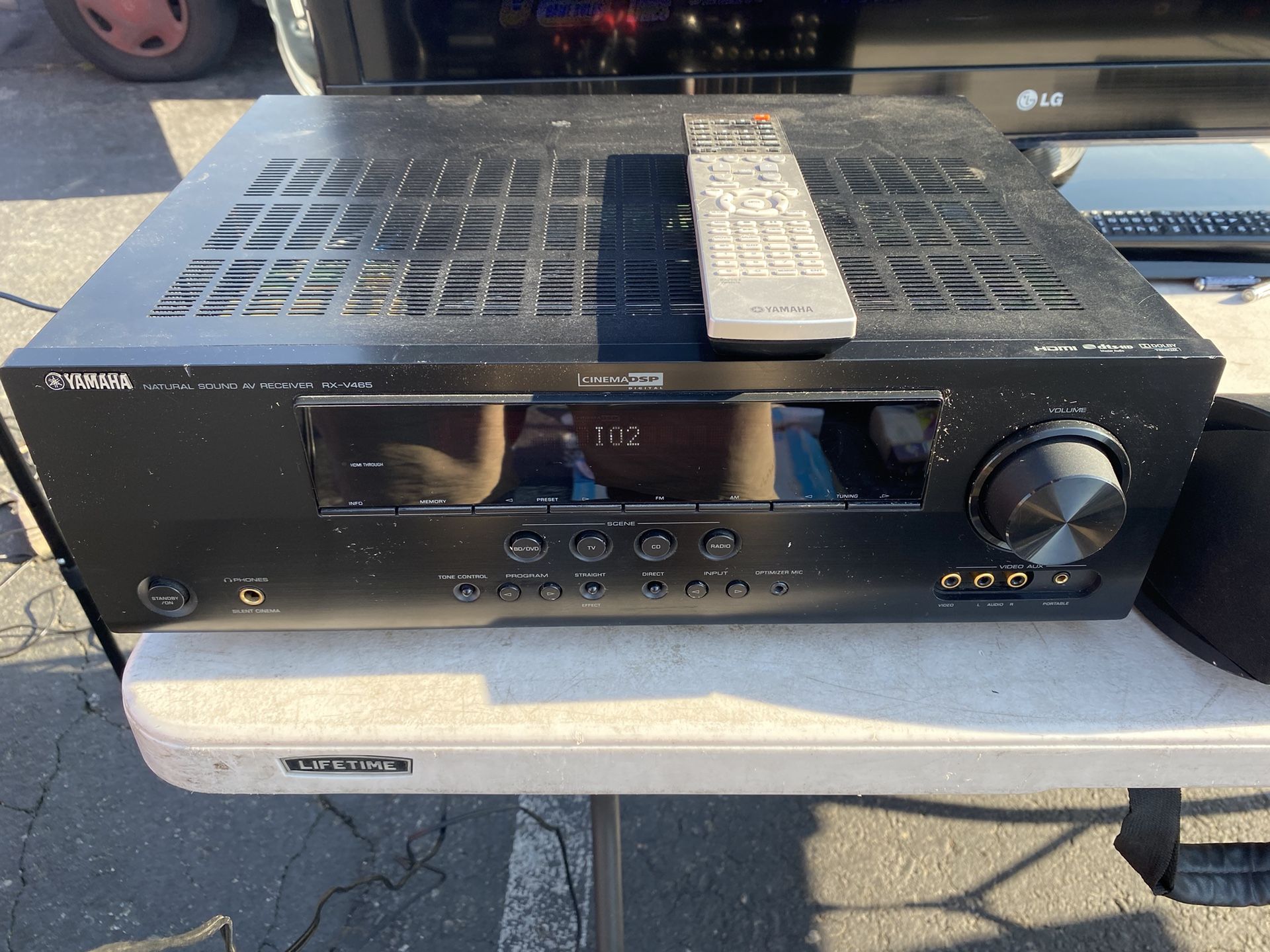receiver Yamaha Receiver With Remote Home Stereo Yamaha Receiver MAKE AN OFFER!