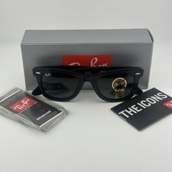 Ray Ban Original Wayfarer Classic Black/Green Sunglasses RB2140 901 50MM