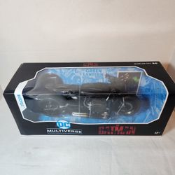DC Multiverse The Batman Movie Batcycle Vehicle.