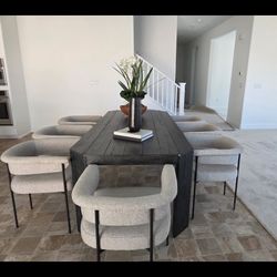 Morden Table And Elegant Comfortable Chairs $2800