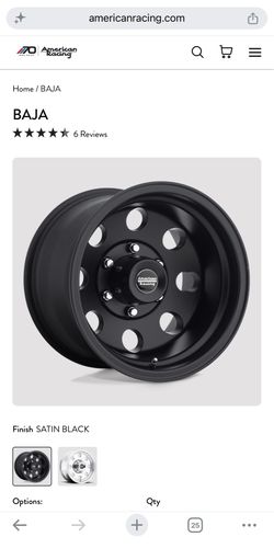 American Racing 15x10 -43mm