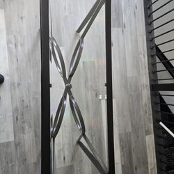 Black Metal And Glass Table