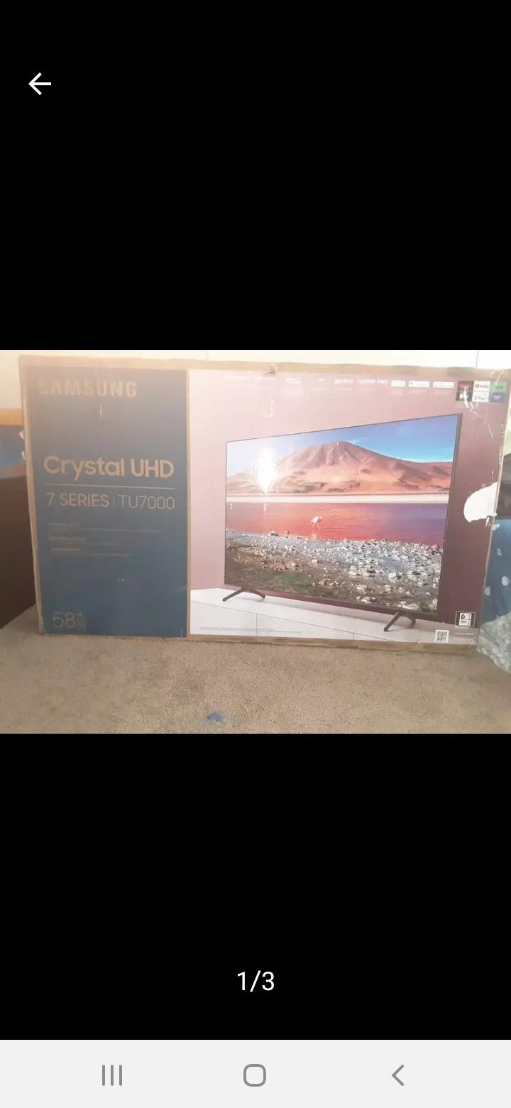 Samsung, Crystal UHD - SMART TV 58 " Brand New