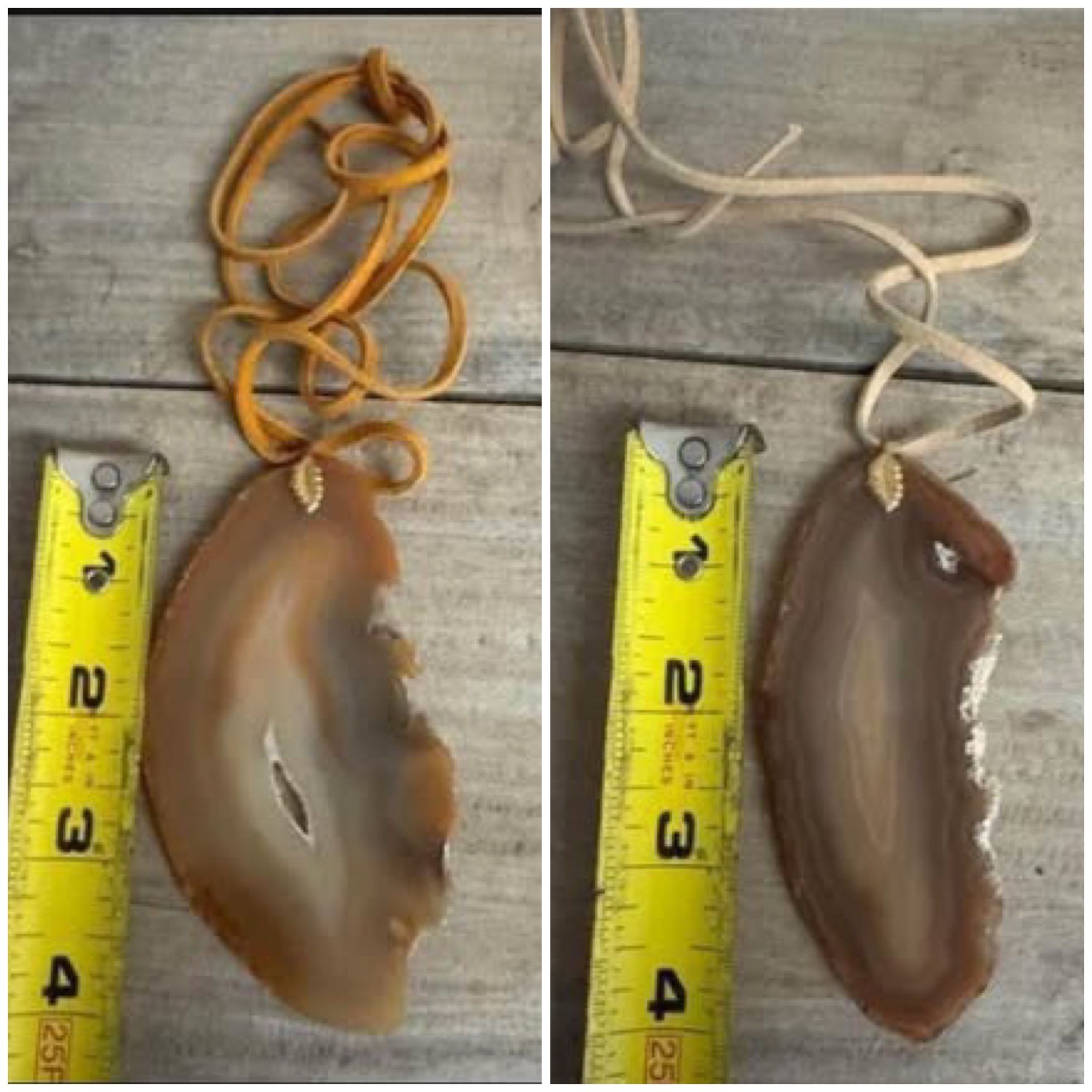 NEW Bohemian Real Stone Agate Pendant Necklace just $5 each xox