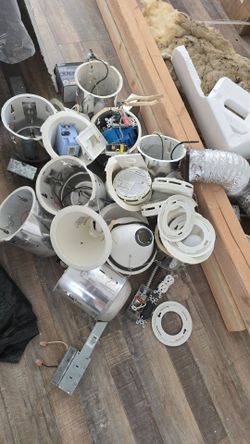 Led lights. Lamp, housing, outlets mix
