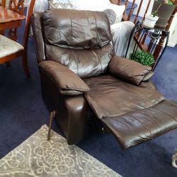 Brown Leather Recliner