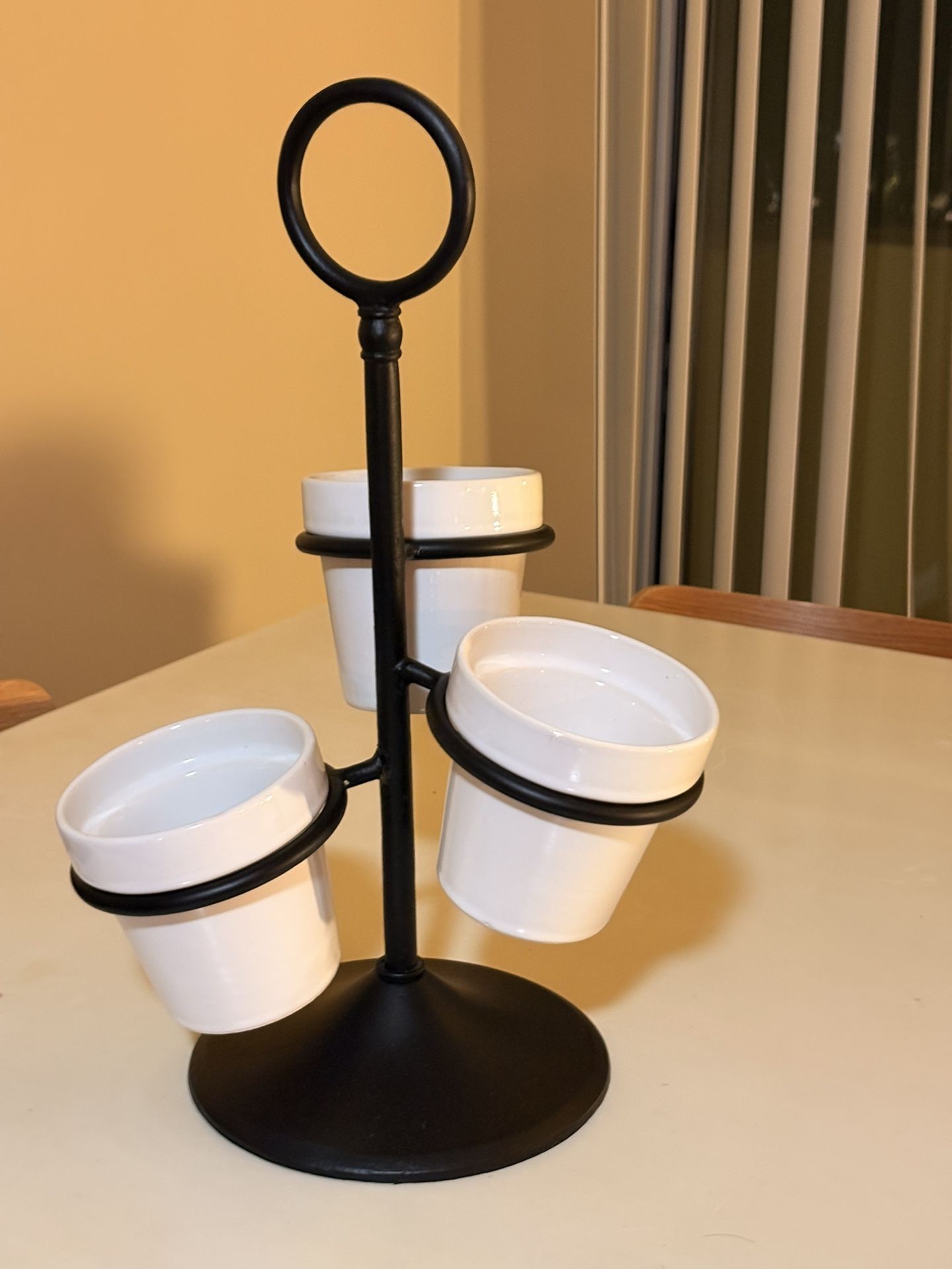 Three tiered Bucket Silverware Holder
