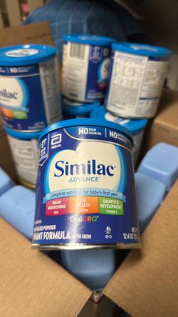 Similac and Enfamil and Gerber baby cereal