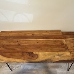 Gorgeous Natural Wooden Table With Drawer 