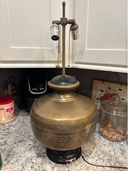 Vintage brass lamp