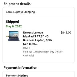 Lenovo Ideapad 3 17.3" HD