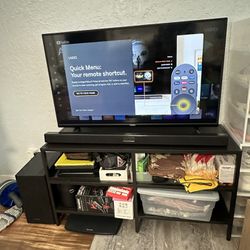 TV Set With Sound Bar 