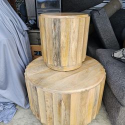 Pair Of Round End Tables