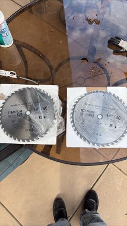 14" 40-Tooth Titanium Carbide Wood Saw Blades (2)