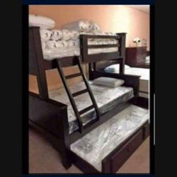 Bunk Beds Twin Full Full Pinewood *****Madera 100% Literas*****