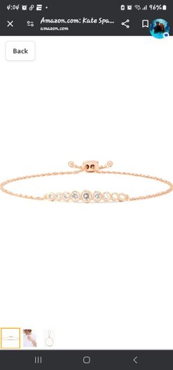 Women's/Girls Kate Spade Crystal Bolo Slider Bracelet