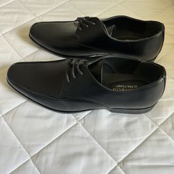 Perry Ellis Ultrafoam Black Dress Shoes Size 9.5